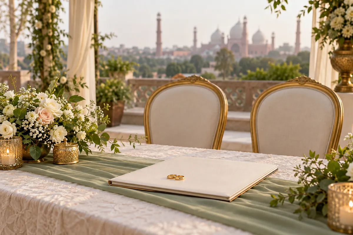 Court Marriage in Pakistan: Registration to Reception — illustrative document preparation photograph