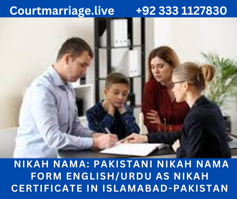 Nikah Nama: Pakistani Nikah Nama Form English/Urdu as Nikah Certificate ...